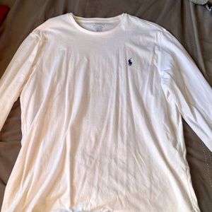 Mens Long Sleeve Polo T - Shirt (Large)